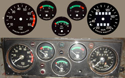 Volvo 140 Rallye GT gauge faces. Dave's Volvo
                      Page.