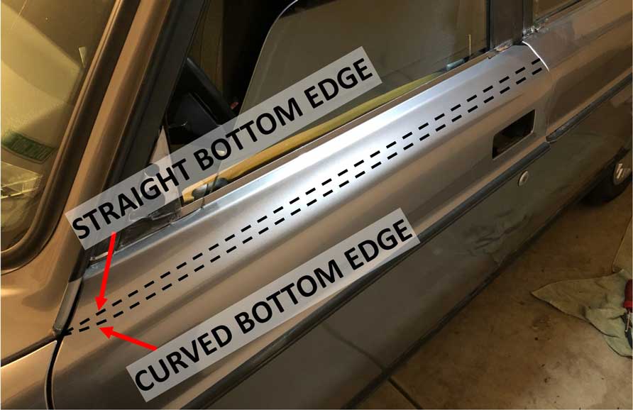 Volvo 240 Door Vinyl Stripe Trim Kits